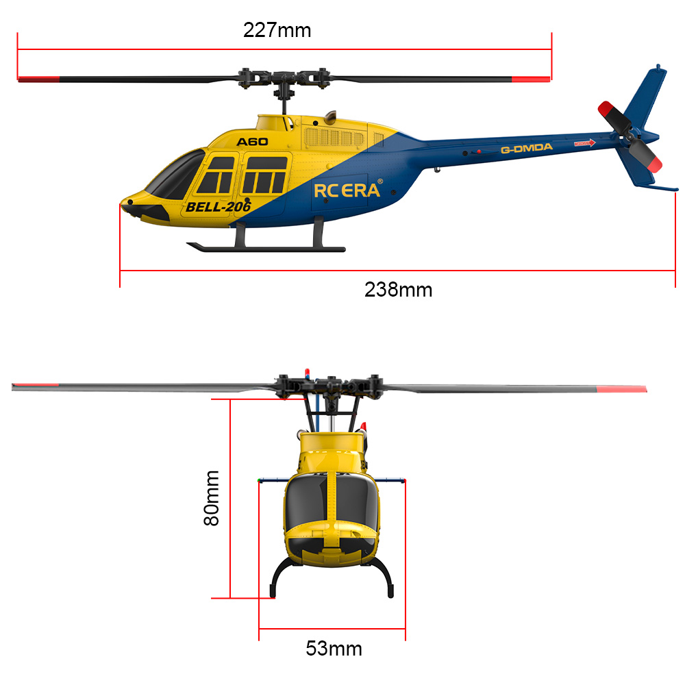 RC ERA A60 4CH Helicopter 1/42 - огляд і ціна Rc Helicopter Gyro