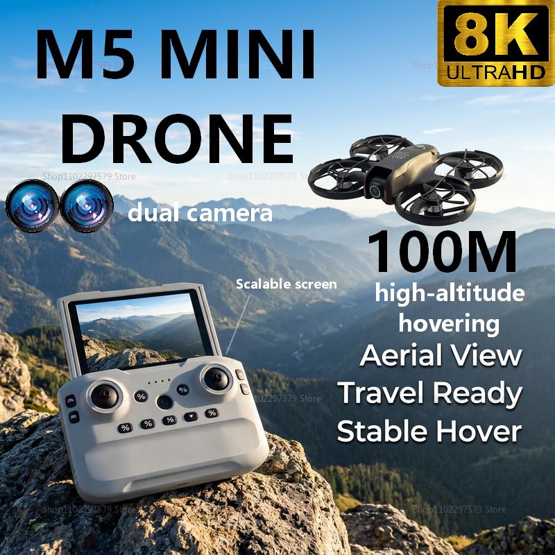 2026 New M5 Mini Drone 8K HD C - огляд і ціна Rc Helicopter Gyro